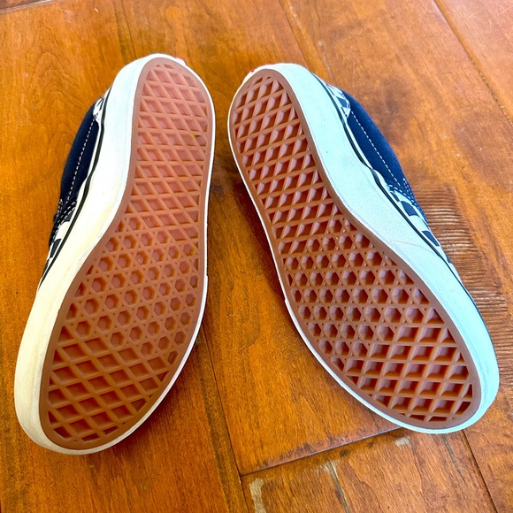 Vans Classic Slip On "Navy/White" Preschool Unisex Shoe - Picture 4 of 8